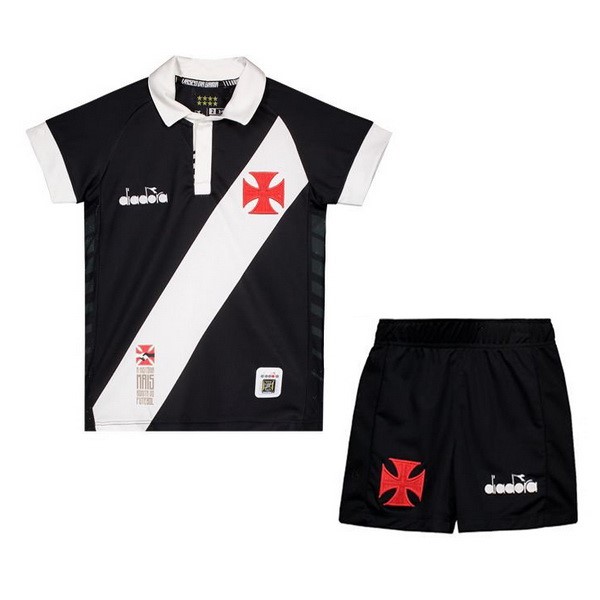 Camiseta Vasco da Gama Diadora 1ª Kit Niño 2019 2020 Negro